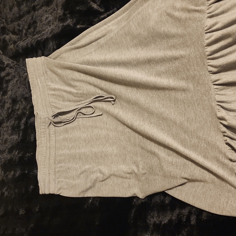 Grey high-low maxi skirt
